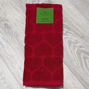 Kate Spade Red Heart Towel Set of 2